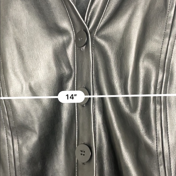 Zara faux leather button down mini dress - Picture 5 of 5